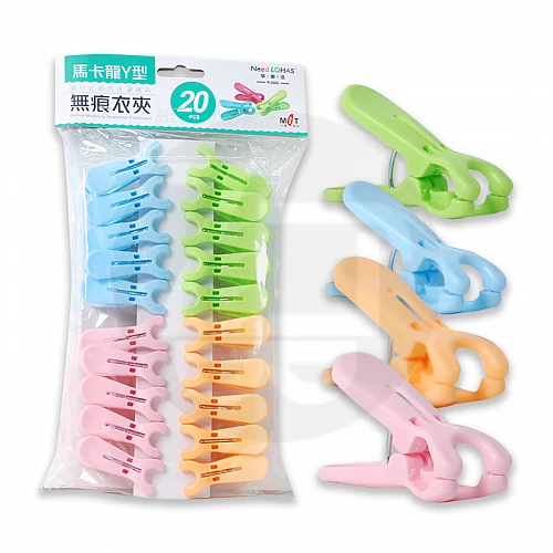 PJ-980 馬卡龍Y型無痕衣夾20入