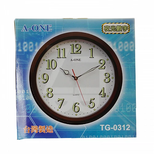 TG-0312 AONE夜光數字掛鐘