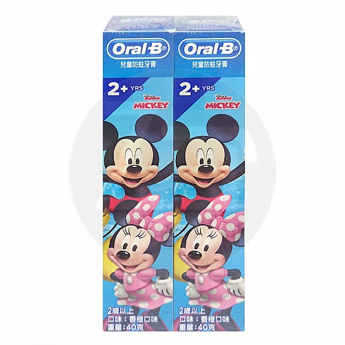 歐樂B兒童防蛀牙膏40g*2入-Mickey