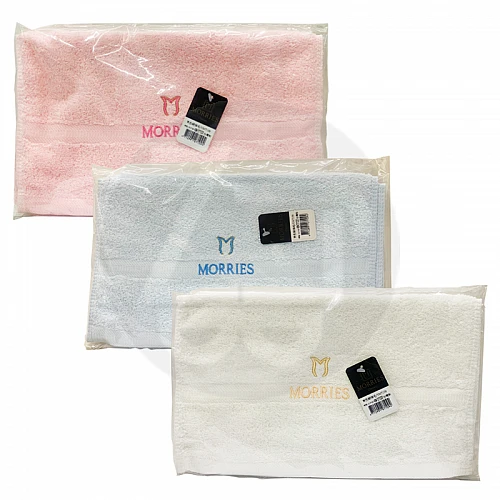 M7109-素色緞條毛巾